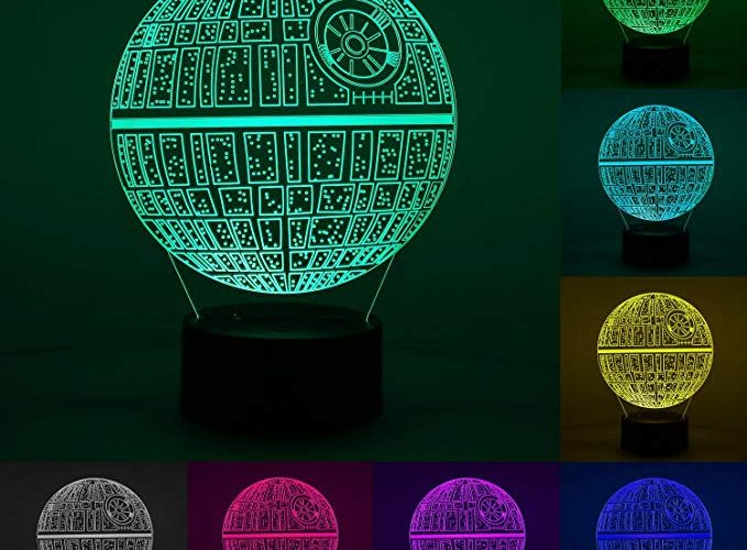 Image annonce: 3D Lampe Illusion Optique, LED Veilleuse, 7 Couleurs Tactile avec Câble USB