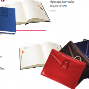 Annonce Agenda journalier papier ivoire
