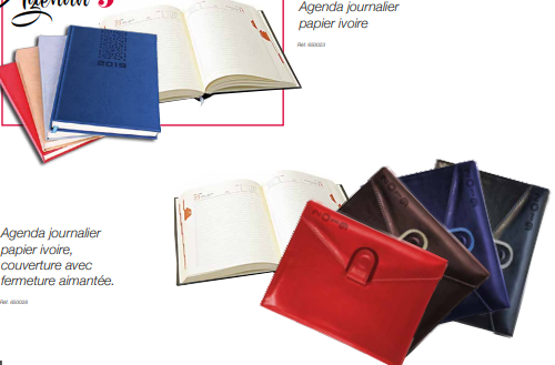 Annonce: Agenda journalier papier ivoire