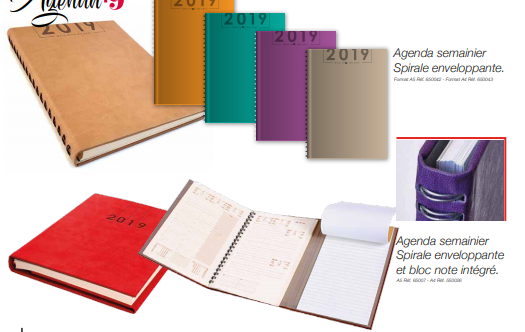 Image annonce: Agenda semainier Spirale enveloppante