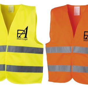 Annonce Gilets jaunes personnalisables à votre effigie avec un logo, un texte ou une image