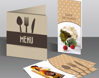 Annonce Impression Menus et Sets de table