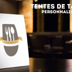 Annonce Imprimer chevalet de table 2 faces - table-tent