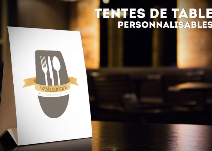 Image annonce: Imprimer chevalet de table 2 faces – table-tent