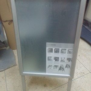 Annonce porte-affiche stop chevalet trottoir aluminium panneau d'affichage