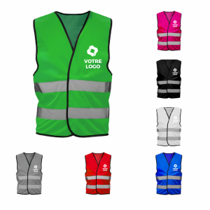 Annonce Gilet de travail publicitaire  réfléchissant de couleur