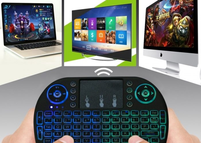 Image annonce: Mini clavier touchpad sans fil pour TV (KB-I8)