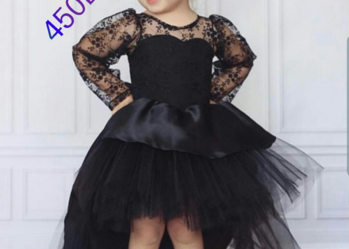 Image annonce: Robe noire pour fille importée de la Turquie 2 a 12 ans
