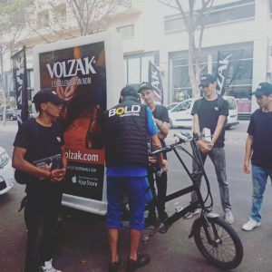 Annonce 3 vélos publicitaires électriques à louer