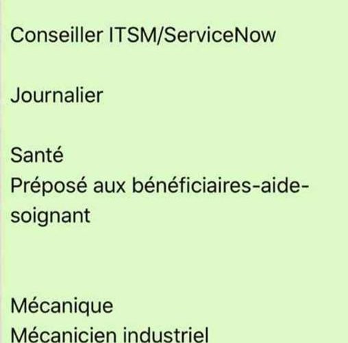 Image Offre d'emploi: Offre d’emploi au Canada
