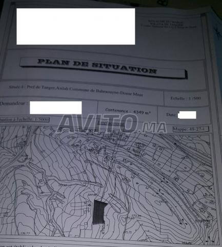 Image annonce: Terrain titré de 4344 m2 vue sur mer Tanger Mnar