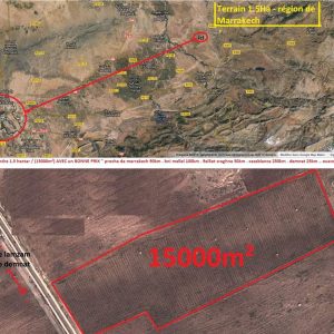 Annonce Terrain de 15000 m2 Proche de Marrakech