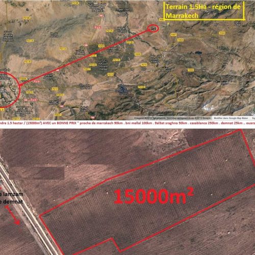 Annonce: Terrain de 15000 m2 Proche de Marrakech