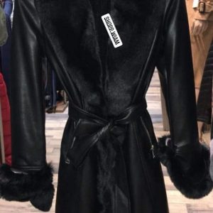 Annonce Manteau cuir avec fourrure