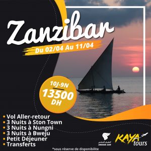 Annonce Zanzibar