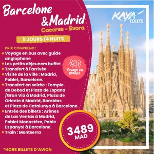 Annonce MADRID & BARCELONA ( Caceres - Evora )