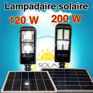 Annonce lampadaires solaires 200W
