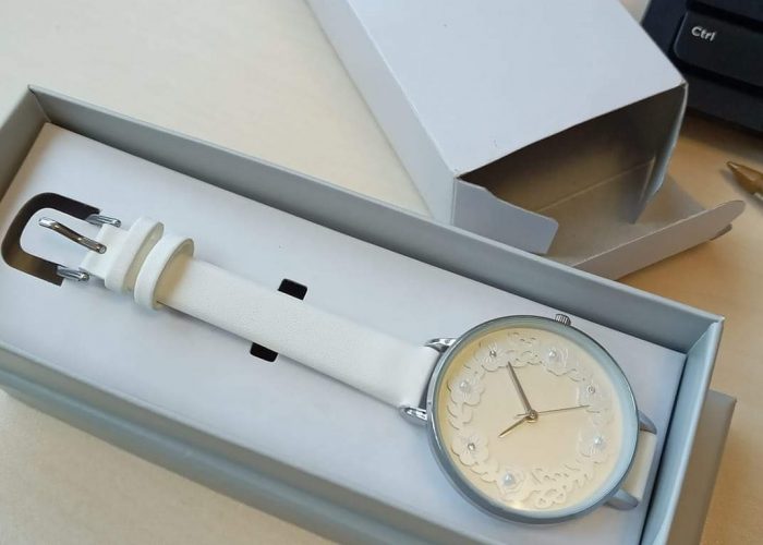Image annonce: Montre Florale Callie blanc
