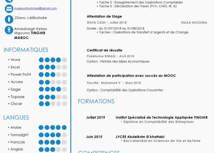 Image annonce: Je cherche un stage chez (Entreprise, Fiduciaire, Comptable,…)
