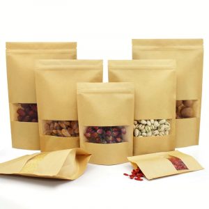 Annonce Sachet kraft avec fenêtre Refermable Alimentaire