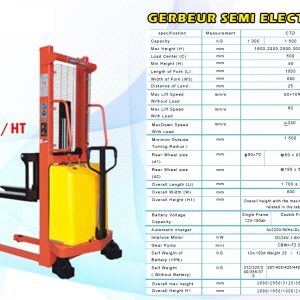 Annonce gerbeur semi electrique