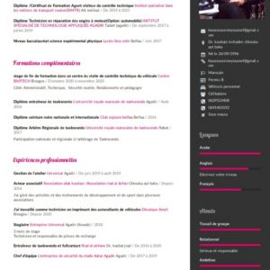 Annonce Demande d'emploi