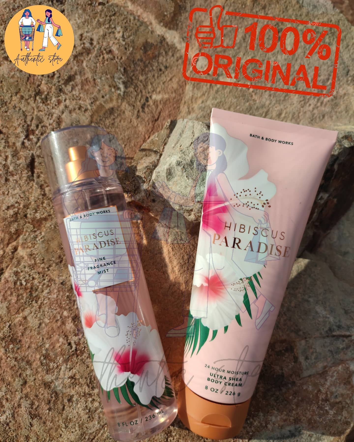 Pack hibiscus paradise bath and body works original Bain, savons