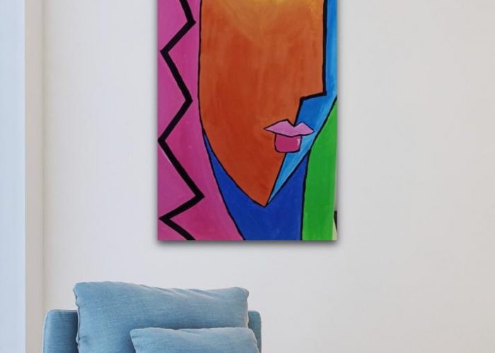 Image annonce: Tableau peinture sur toile coton fait main