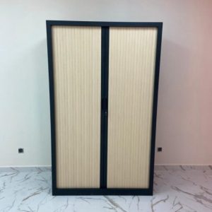Annonce Armoire haute gris anthracite rideaux clair