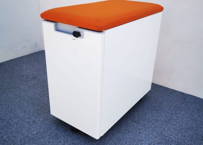 Image annonce: CAISSON AVEC COUSSIN D’ASSISE ORANGE