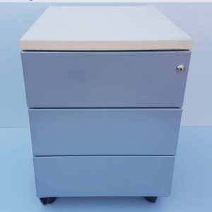 Annonce Caisson en métal Haworth couleur gris 3 tiroirs