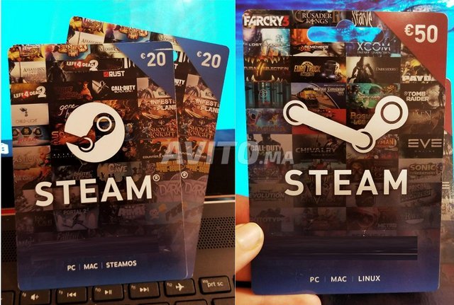 Acheter carte steam 50€ sur Codeplay Maroc ✓ Code Steam Maroc