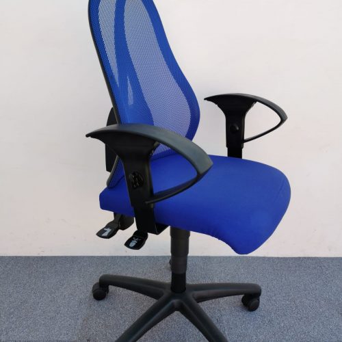 Annonce: Chaise à Roulette bleu promo accoudoir réglable