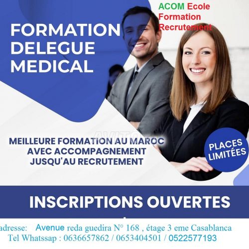 Annonce: Formation Délégué Médical Pratique & Théorique