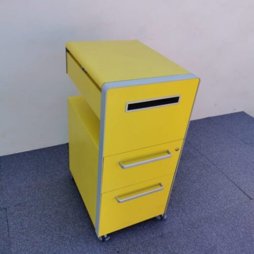 Annonce: Meuble caisson de rangement Bisley mobile jaune