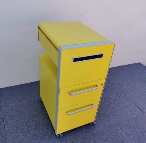 Image annonce: Meuble caisson de rangement Bisley mobile jaune