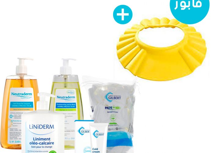 Image annonce: Pack de soins – Gilbert + Bonnet de protection souple et sécurisé