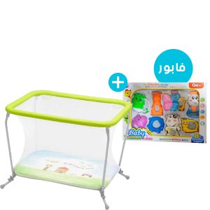 Annonce Parc de jouets Pliant Lusso Lapin – Cam + Hochet – Jouets éducatifs pour bébé