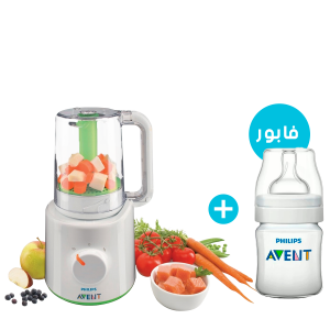Annonce Robot Cuiseur Vapeur Et Mixeur - 2 en 1 + Biberon Anti colic 260ml PP - Avent