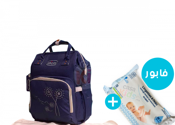 Image annonce: Sac à langer Multi fonction – Chicco + Lingettes GILBERT 70 Pcs