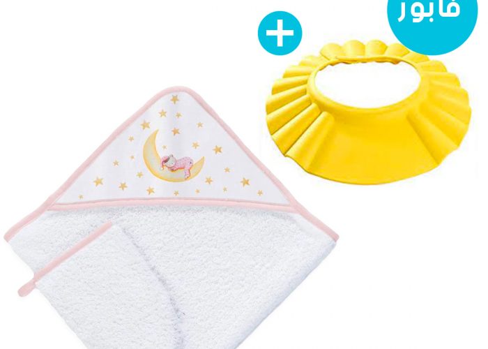 Image annonce: Sortie de bain 100% Cotton + Bonnet de protection souple et sécurisé – NAF-NAF  & MORA
