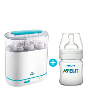 Annonce Stérilisateur à vapeur 3 en 1 - Avent + Biberon Anti colic 260ml PP - Avent