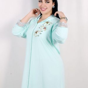Annonce صولد جلابة كريب من النوع ممتاز لوان باهية صيفية مختارة بعناية طبعة متقونة المقاسات L XL