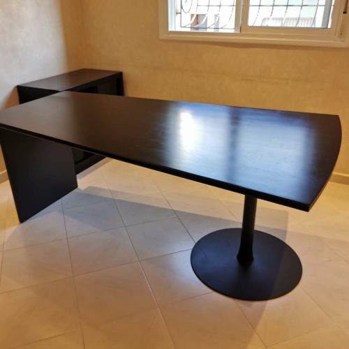Annonce: Bureau direction noir  promo armoire offerte