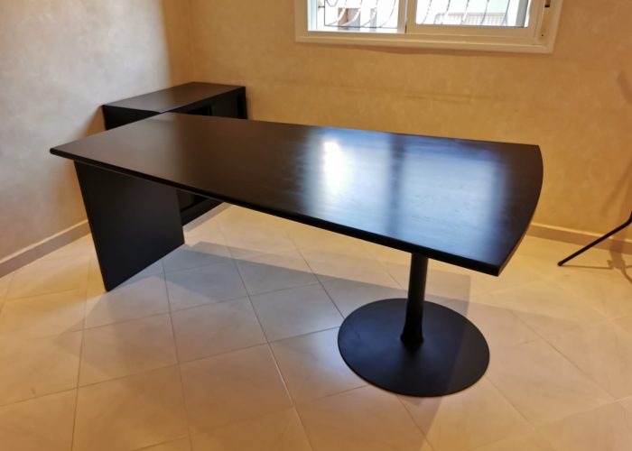 Image annonce: Bureau direction noir promo armoire offerte