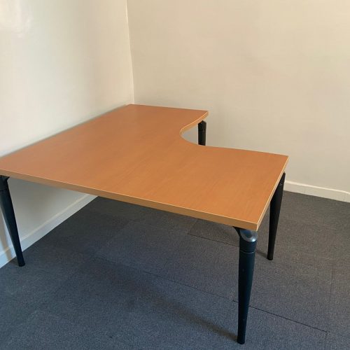 Annonce: Bureau Angle Samas 160x160cm merisier
