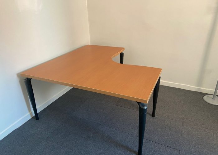 Image annonce: Bureau Angle Samas 160x160cm merisier