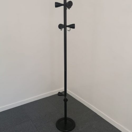 Annonce: Porte manteau 6 patères et porte parapluie noir métal