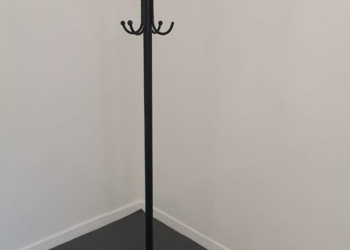 Image annonce: Porte manteau 8 patères noir métallisé pour bureau