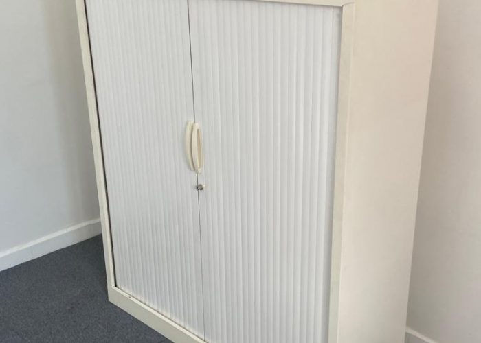 Image annonce: Armoire Magencia 120x140cm blanche porte coulissante